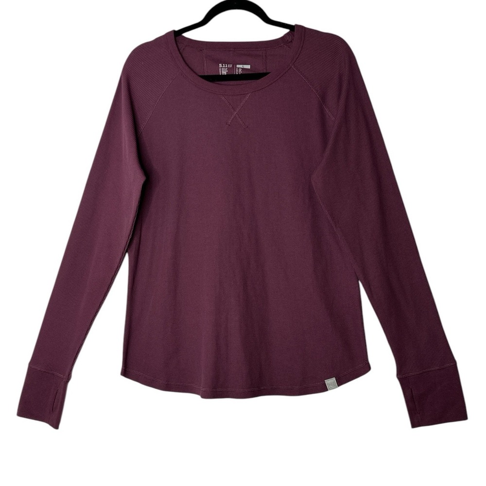 5.11 Tactical Womens Large Long Sleeve Top T-Shirt Athleisure Outdoor Stretch